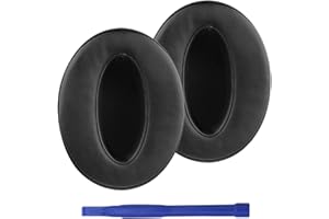 Adhiper Cuscinetti Auricolari Di Ricambio Compatibili con Sennheiser HD 4.50BT, HD 4.50, HD 4.50BTNC, HD 4.50SE, HD 4.40BT, HD 4.30G, HD 4.20S, HD 458BT, HD 450BT, HD 400S, HD 350BT Cuffie (Nero)
