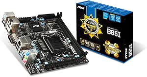MSI B85I Intel LGA1150 B85 Mini-ITX Motherboard (2x DDR3, 4x USB 3, 6x USB 2, GBE, LAN, HDMI, DVI, DP)