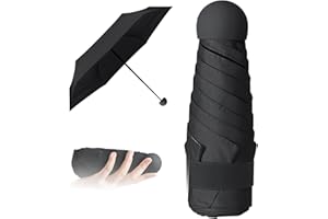 Vicloon Składany mini parasol, ultralekki kieszonkowy odporny na wiatr, kompaktowy ręczny parasol do aktywności na świeżym powietrzu, rozmiar 18
