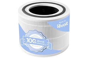 LEVOIT Purificateur d'Air Core 300 Core 300S Filtre Original, Core 300-RF-US White, 40㎡-50㎡