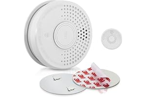 SHD OneConcept Rilevatore di Fumo per Casa, Sensore Fumo e Supporto Magnetico, Allarme Antincendio a Sensore Ottico, Funzione Test e Mute, Allarme Fumo, Rilevatore di Fumi Risposta Rapida, Set da 2