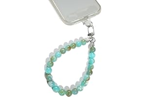 Amayo - Chaîne Universelle pour téléphone Portable, Pendentif, Cordon de Perles, dragonne, Sangle de téléphone Portable, Bracelet, Compatible avec n'importe Quel Smartphone et Coque (marbre Mixte)