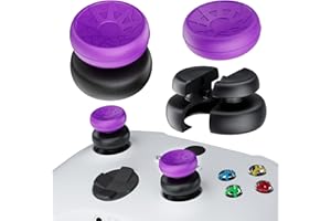 PlayRealm NO Falling Off Thumbstick Extender & Silicone Grip Cover 2 Sets for Xbox Series X/S & Xbox One S/X Controller (Turbo Pink)