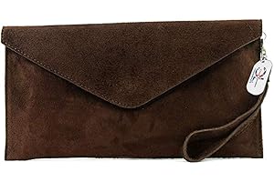 Craze London Brand Verapelle Genuine Italian Suede Large Envelope Shaped Clutch bag Purse handbag Rebecca Clutch Party Prom Clutch