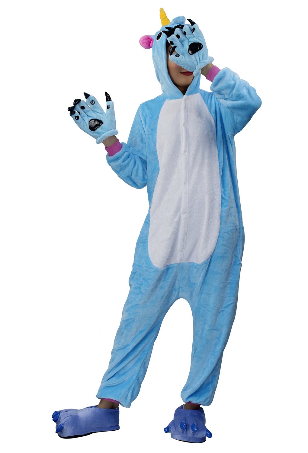 Hstyle Adulto Unisex Onesies Kigurumi Pigiama Animale Costumi Cosplay