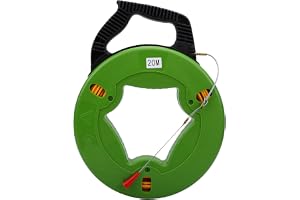 Hamwesh Dragfjäder för kabeldragning, 4 mm x 30 m | Höghållfast polyester, roterande skruvhuvud, lämplig för installation i tak, väggar och rör – för både kommersiellt bruk