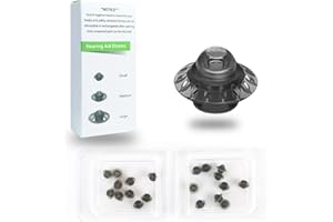 AUDISAISI 20pcs Phonak Open Hearing Aid Domes Small Size (0.29 Inch=7.5mm) Ideal for Phonak Audeo Marvel Paradise Lumity Hearing Aid Accessories,Phonak Hearing Aid Accessories
