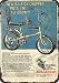 Produktbild qidushop 1970 Raleigh Chopper Fahrrad-Reproduktion Metallschilder für Heimdekoration, Wandposten, Einweihungsgeschenk, 20 x 30 cm