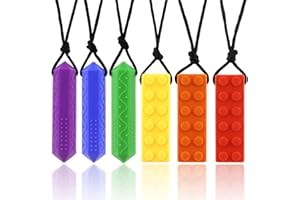 TUXEPOC Sensory Chew Necklaces, Oral Motor Aid Tool for ADHD, Anxiety and Autism