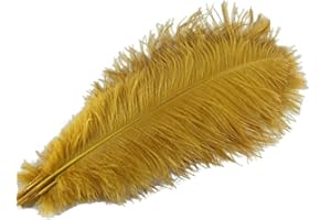 Sowder - Plumas de avestruz para decoración de bodas (5 unidades, 40 - 45 cm)