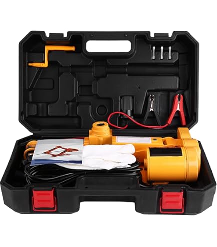 Elektrischer Wagenheber 5T 12V Mit Luftpumpe & Schlagschrauber - Komplettset Für Reifenwechsel