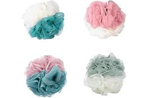 YONGBEST Schwamm Duschschwämm,4 Stück Bad Duschball Duschschwamm Körper Luffa für Frauen Männer Clean Skin Multicolor