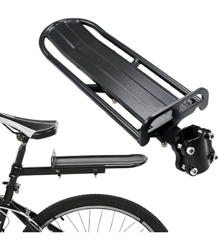 Portapacchi Posteriore In Alluminio Per Mountain Bike 24-29 Pollici - Capacità 25 Kg