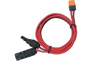 YIJIALINK Solar Connector to XT60I-F Adapter 3.28FT 12AWG Cable for Portable Power Station Solar Generator Battery Pack