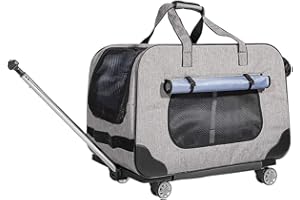 PETEMOO Sacs de Transport pour Chiens Chats，Pliant Sac Respirant Pet Carrier Voyage De Plein air