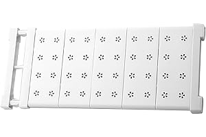 SERLIUM Mensola Regolabile per Armadio Scaffale Estensibile per Armadio Acciaio al Carbonio e Plastica Non è Necessario Forare per L'installazione Ripiani per Armadio Interno 56-95 cm per Cucina