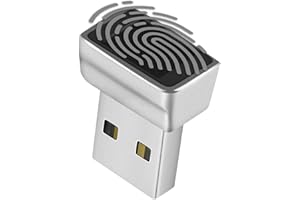 TNP PRODUCTS TNP Nano USB Fingerprint Reader for Windows 10/11 Hello - Security Key Biometric Scanner Sensor Dongle Module For Instant Acess, Password-free Login, Sign-in, Lock, Unlock PC & Laptops