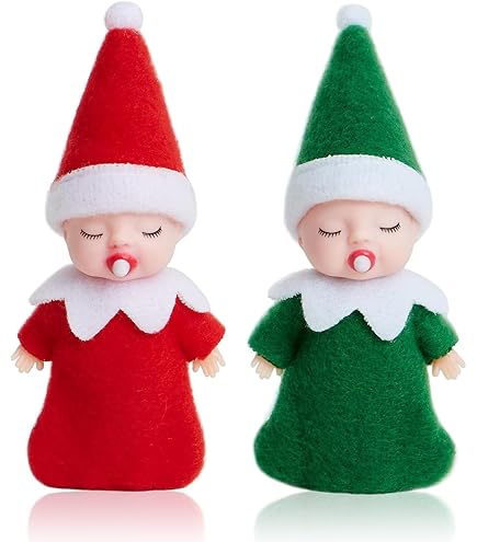 Weihnachts Elf Puppen 3 Stück - Mini Elfen Für Dekoration & Spielzeug