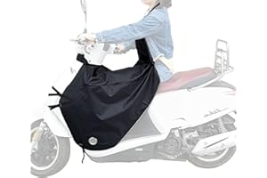 Rebeca Shop Telo Coprigambe Felpato Universale per Scooter e Moto | Regolabile Impermeabile e Antivento (Modello A)