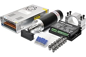 Daedalus CNC Brushless Spindle Motor Kit, 600w, ER11, 48V DC, 9000RPM