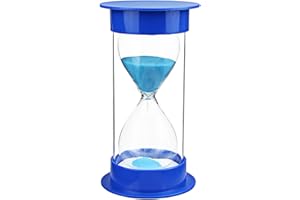 Toirxarn Timer piaskowy 5 minut – narzędzie do zarządzania czasem dla dzieci, wizualny timer, czytanie praca gotowanie gra spotkanie pisanie sesje zadania sensoryczny pomocniczy czasomierz cichy