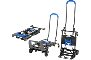 COSCO Shifter wielofunkcyjny składany wózek ręczny i wózek ręczny 135 kg (niebieski)