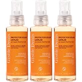 GIS&Egrave;LE DENIS - Thermal Hair Sunscreen 3 x 100 ml, Pack 3, for Straight and Curly Hair, Nourishes, Repairs and Moisturizes Hai