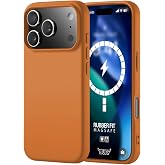 BUFF LABS iPhone 17 Pro Max ile Uyumlu Rubber Fit Silikon Kılıf, Yumuşak, Kablosuz Şarj, Tam Koruma (Turuncu)