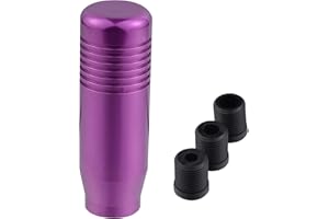 Padaodao Aluminum Alloy Gear Stick Knob Shift Grip Head Lever Shifter Handle fit Most Automatic Manual Vehicles SUV Trucks, Purple