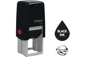 STAMP DESIGN 4U Traxx 9021 Loyalty Card Self Inking Rubber Stamp Burger Shop Fast Food Takeaway "A Black Burger Bun Design"