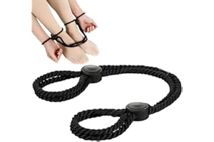 NHQZ Esposas para Pareja, Esposas para Juegos Sexuales, BDSM, Cuerda de Nylon para Sexo Bondage, para Principiantes, Esposas Sexuales para Cama, Ajustables
