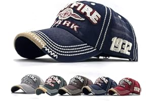 CheChury Distressed Baseball Cap for Mens Vintage Trucker Hat Men Cotton Embroidered Snapback Casual Baseball Cap Unisex