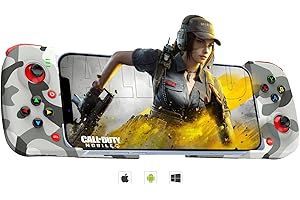 Joso Mobile Game Controller pour Android, iPhone, PC avec M1/M2 programmable, Contrôleur de téléphone pour iPhone 14, 13, 12, 11, Samsung Galaxy, Xiaomi, Oppo, Realme, Huawei, Vivo (Camouflage)
