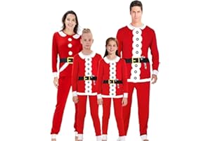 AIDEAONE Family Matching Christmas Pajamas Set Top and Long Pants Sleepwear Homewear PJ Sets