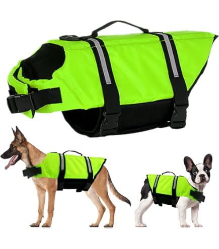 Salvagente Per Cani Autogonfiabile - Giubbotto Di Salvataggio Taglia XL, Arancione - Foto 4