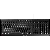 CHERRY STREAM KEYBOARD, Kabelgebundene Tastatur, Deutsches Layout (QWERTZ), Flüsterleiser Tastenanschlag, Einzigartiges Tippg