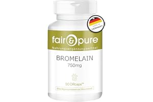 FAIR & PURE Bromelina Plus 750 mg - Alto dosaggio puro - 90 capsule