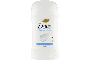 Dove Classic Fresh Deodorant antiperspirant kräm för kvinnor, med ¼ fuktkräm för 48 timmars svettskydd och långvarig doft 50 ml