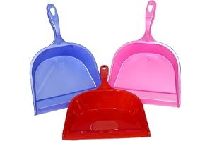 ARYANSH Shoppe Colorful Plastic Dust Collector Cleaning Pan Dust Pan for Home Kitchen Garden and Office Cleaning Pan (Multicolor) (Pack of (1)