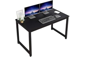 SKY-TOUCH Computer Desk 120 * 60cm, Computer Laptop Table Desk Office Desk Study Writing Desk Easy Assembly, Computer Desk Modern Simple Style for Home Office