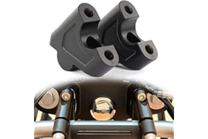 REARACE Motorcycle Handlebar Risers, 7/8" 22mm Offset Handlebar Risers Mount Clamp Kit 30mm Height Compatible with Royal Enfield Himalayan 2018-2023/Himalayan Scram 411 2022-2023/350 Hunter 2022-2023