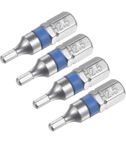 Sourcing Map Sechskant-Schraubendreher-Bit | 1/4 Zoll, 7,6 Cm Länge | Magnetisch, S2 Stahl | Für Bohrmaschinen & Handwerkzeuge