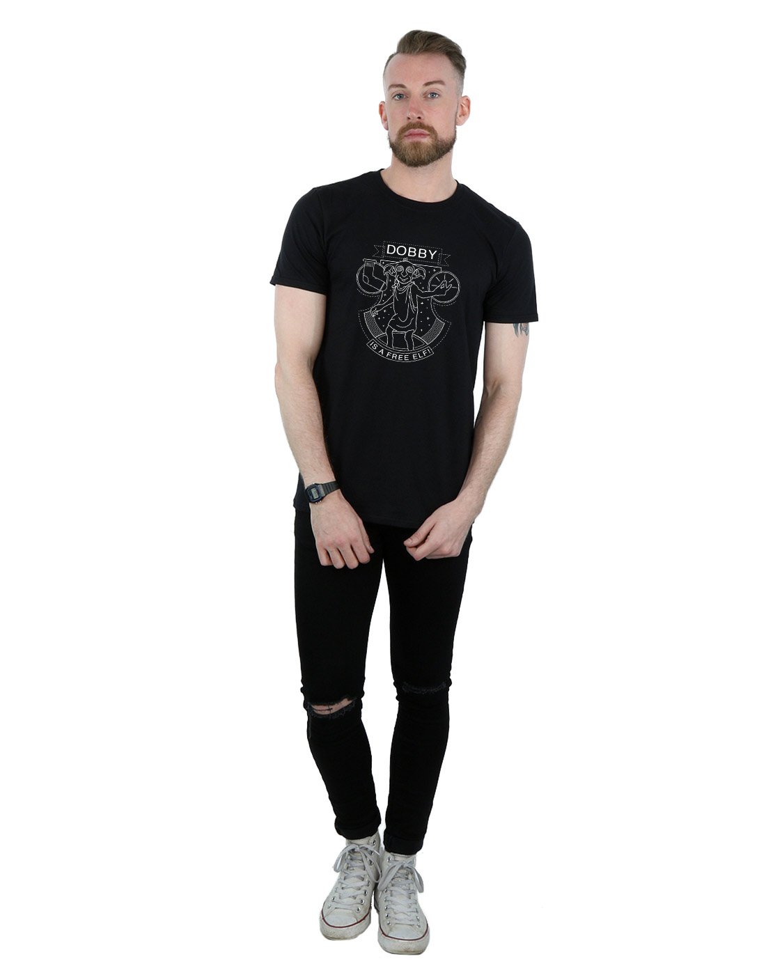 Absolute-Cult-Harry-Potter-Herren-Dobby-Seal-T-Shirt