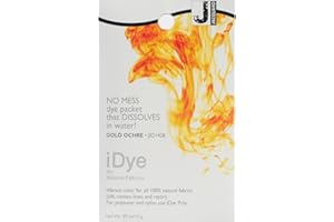 Jacquard iDye - Tinte textil para tejidos naturales, color ocre dorado, 14 g