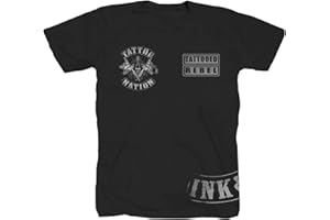 TEX-HA Tattoo Shop Chopper Custom Tättoowierer Rock Motorrad Heavy Metal schwarz T-Shirt Shirt