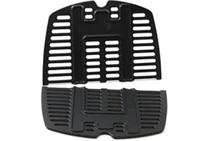 GIRXZYBX 32 x 21.6cm Gusseisen-Grillzubehör Geeignet für Weber Q100, Q1000 Serie, Q1200, Q1400, Baby Q, 7644 Ersatzteil Rost für Weber Grill Baby-Q gekauft ersatzteile, 2 Stück