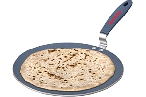 Hawkins Ceramic Nonstick Tava, 28 cm Diameter, Induction Paratha Tawa, Granite Griddle (ICT28)