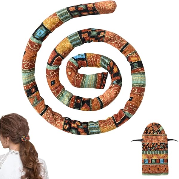 Spiral Lock Haargummi Für Dreadlocks | Biegsamer Haarhalter Für Pferdeschwanz & Dutt | 66 Cm Lang | Für Frauen & Männer