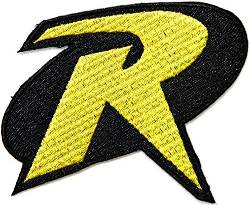 Robin Batman Superhero Movie Comics Cartoon Logo Kid Polo T shirt Patch Sew Iron on Embroidered Badge Sign Costume