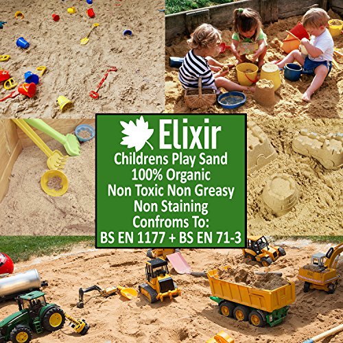 1 x 25kg Play Sand Top Quality Washed & Graded Non Toxic - Tested to BS EN 71-3 BS EN 1177 by Elixir Gardens ® PRIME reviews 1 x 25kg Play Sand Top Quality Washed & Graded Non Toxic - Tested to BS EN 71-3 BS EN 1177 by Elixir Gardens ® PRIME